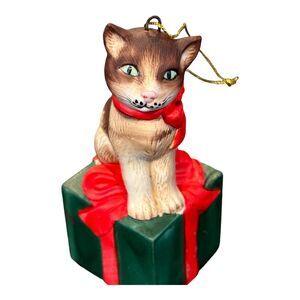 Vintage Schmid‎ Cat Ornament